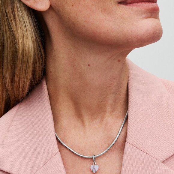 Pandora Mum Opalescent Heart Dangle Charm - Picture 6 of 6